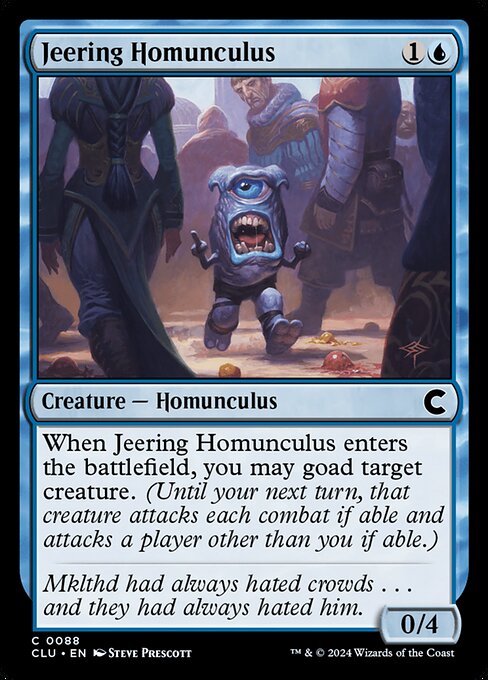 Jeering Homunculus highlighted card art