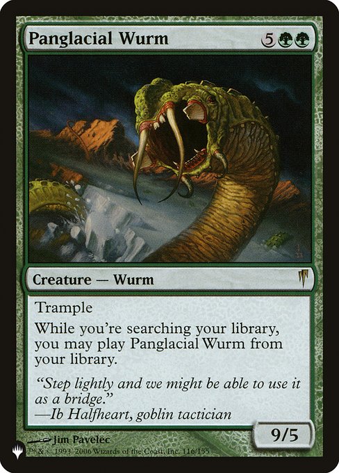 Panglacial Wurm highlighted card art