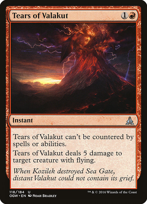 Tears of Valakut highlighted card art