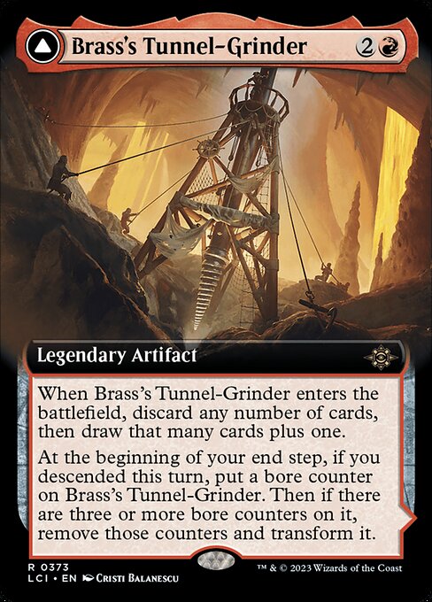 Brass's Tunnel-Grinder // Tecutlan, the Searing Rift from The Lost Caverns of Ixalan