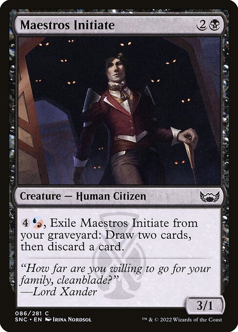 Maestros Initiate highlighted card art