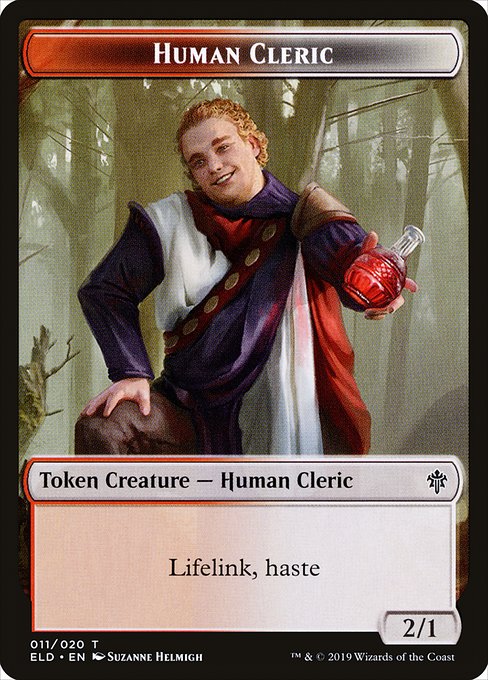 Human Cleric from Throne of Eldraine Tokens