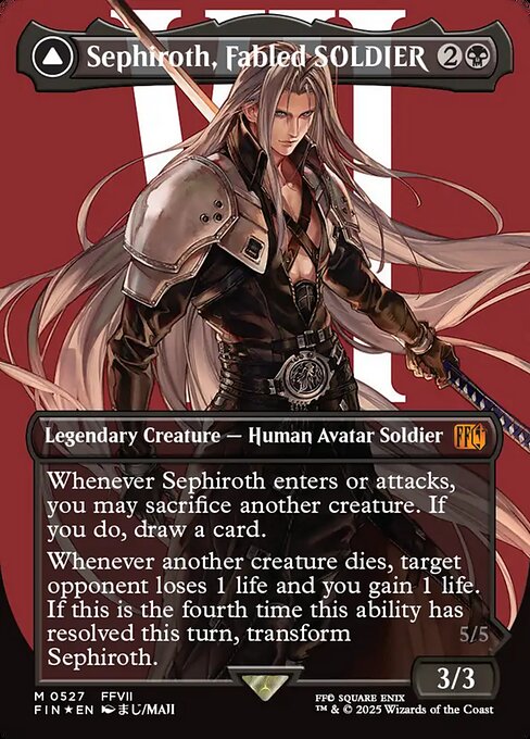 Sephiroth, Fabled SOLDIER // Sephiroth, One-Winged Angel from Final Fantasy