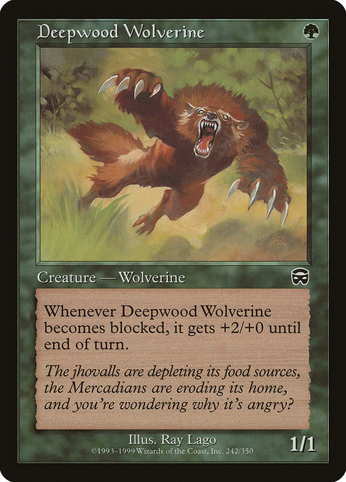 Deepwood Wolverine highlighted card art