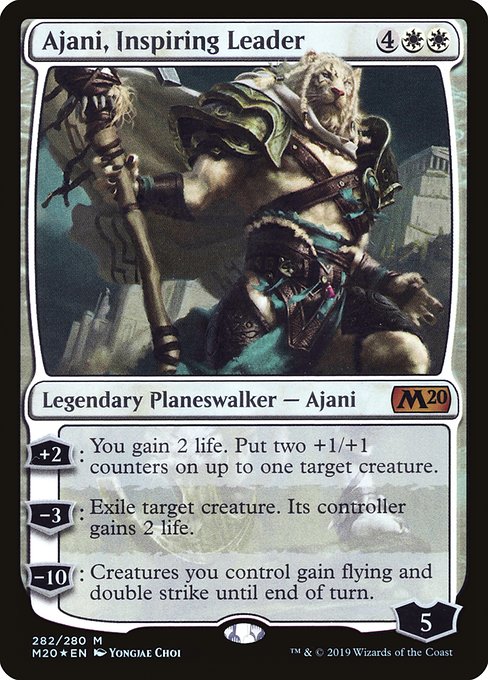 Ajani, Inspiring Leader highlighted card art
