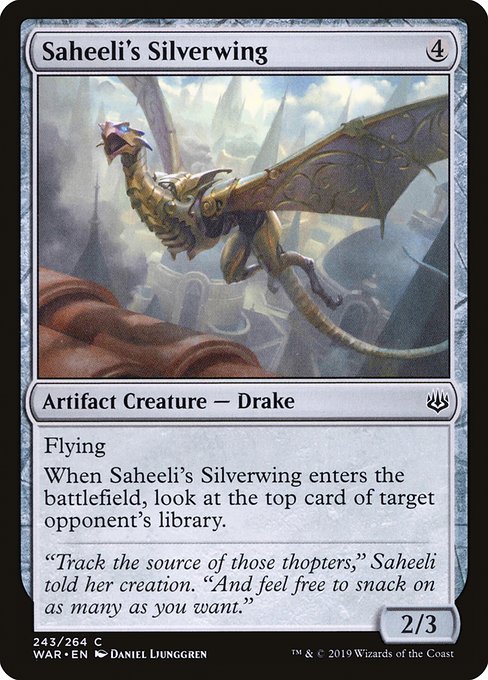 Saheeli's Silverwing highlighted card art