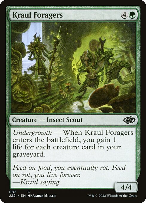 Kraul Foragers highlighted card art