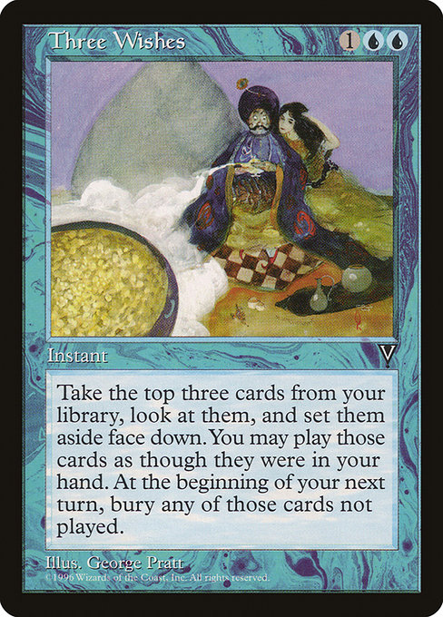 Three Wishes highlighted card art