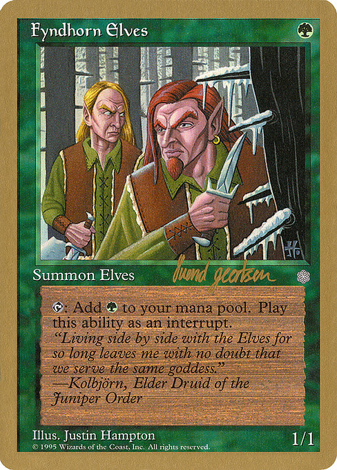 Fyndhorn Elves from World Championship Decks 1997