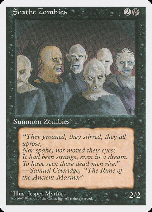Scathe Zombies from Fourth Edition