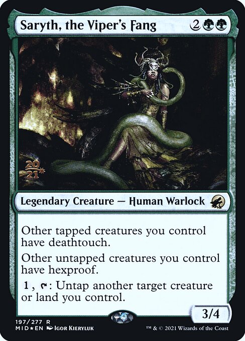 Saryth, the Viper's Fang from Innistrad: Midnight Hunt Promos