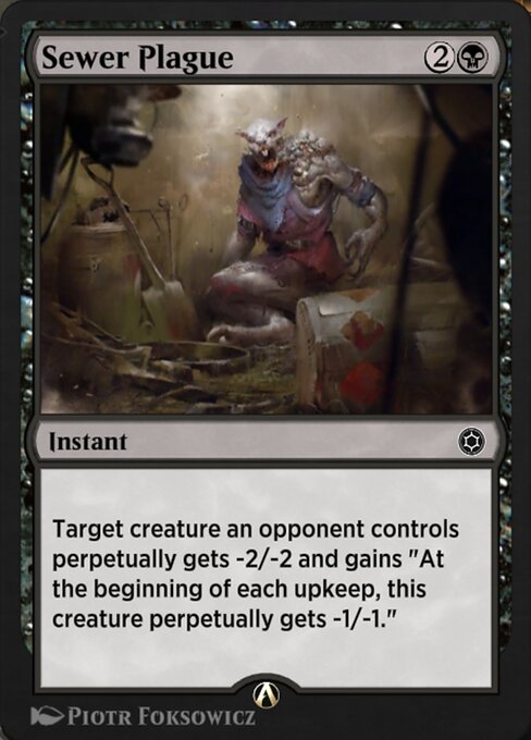 Sewer Plague highlighted card art