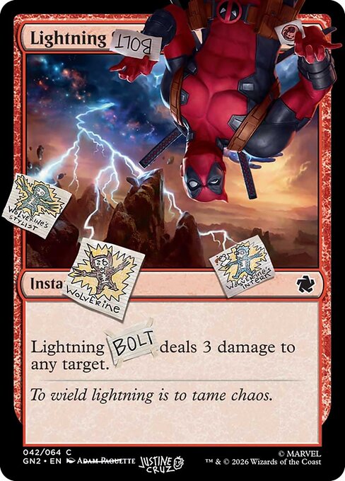 Lightning Bolt from Secret Lair Drop