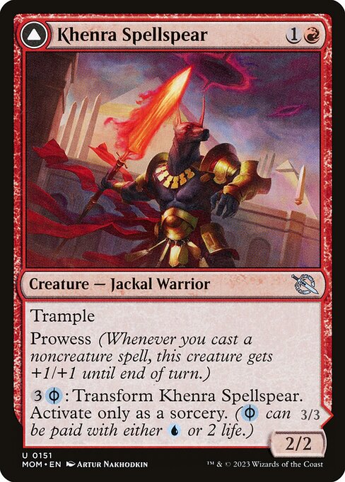 Khenra Spellspear // Gitaxian Spellstalker from March of the Machine
