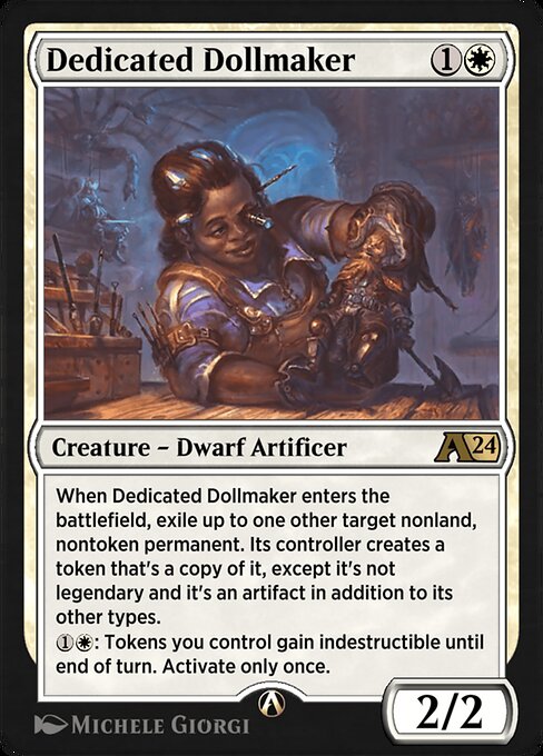 Dedicated Dollmaker highlighted card art