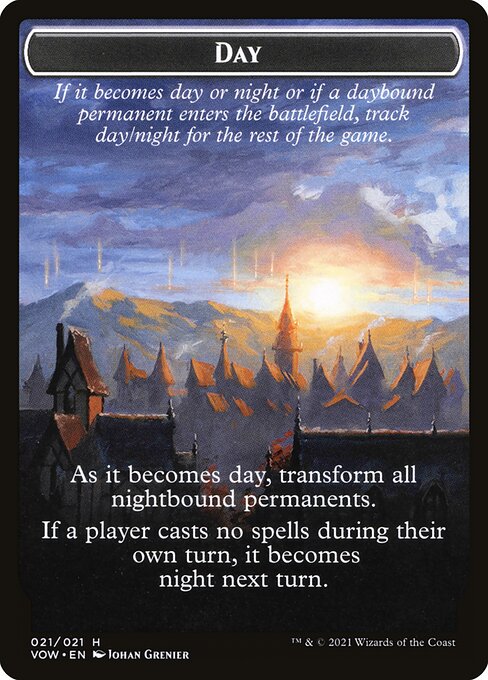 Day // Night highlighted card art