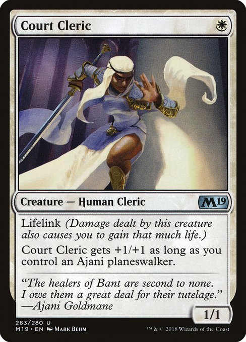 Court Cleric highlighted card art