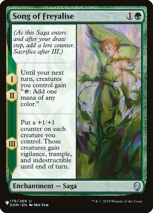 Song of Freyalise highlighted card art