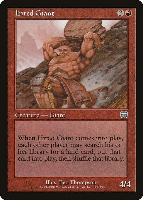 Hired Giant highlighted card art