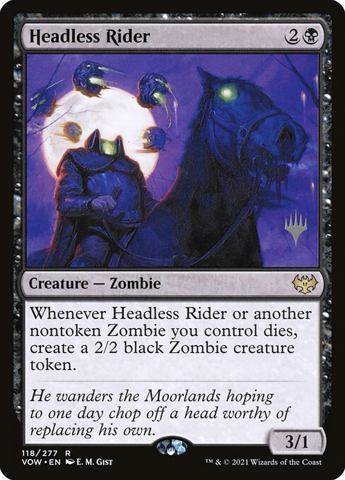 Headless Rider from Innistrad: Crimson Vow Promos