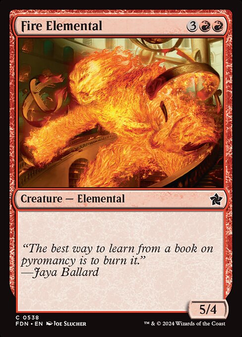Fire Elemental highlighted card art