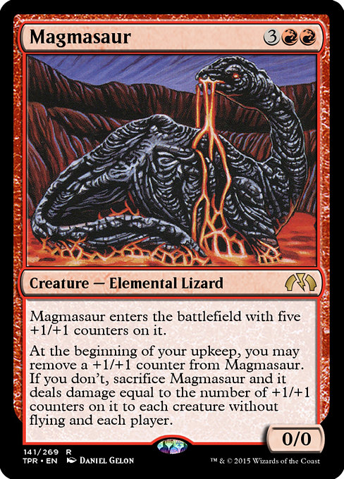 Magmasaur highlighted card art
