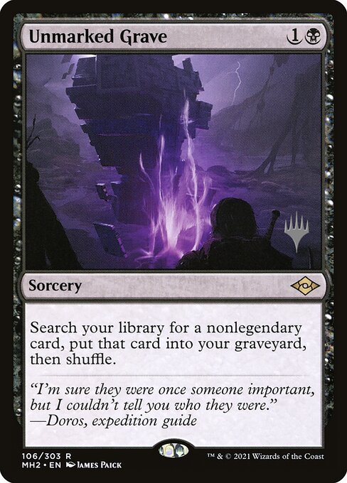 Unmarked Grave from Modern Horizons 2 Promos
