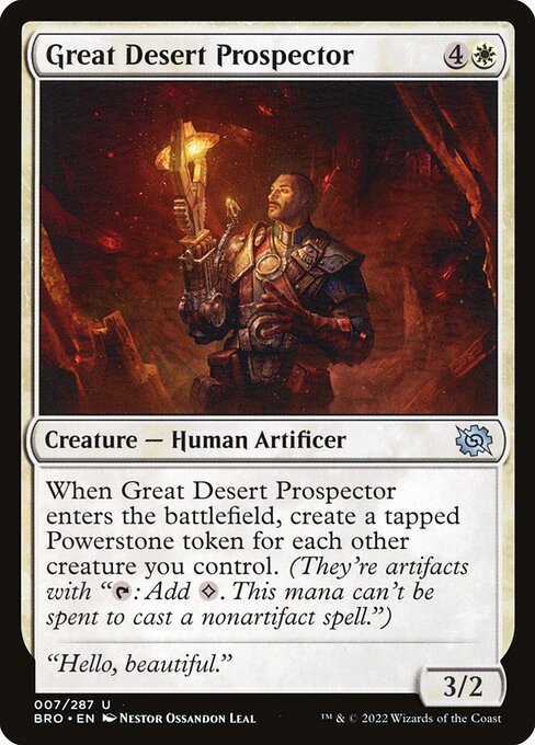 Great Desert Prospector highlighted card art