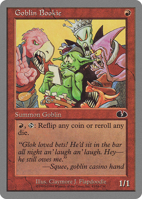 Goblin Bookie highlighted card art