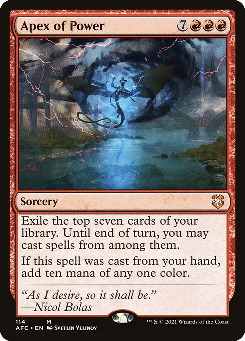 Apex of Power highlighted card art