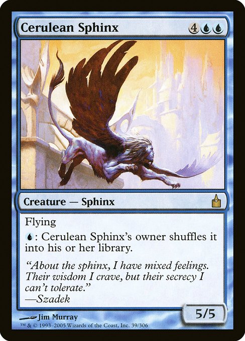 Cerulean Sphinx from Ravnica: City of Guilds