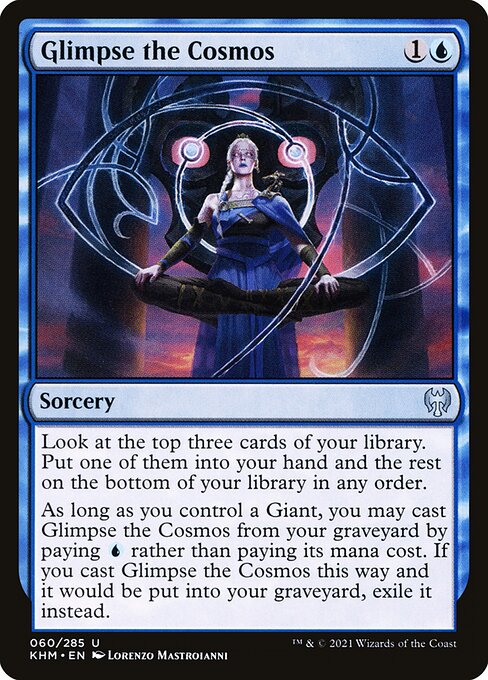 Glimpse the Cosmos highlighted card art