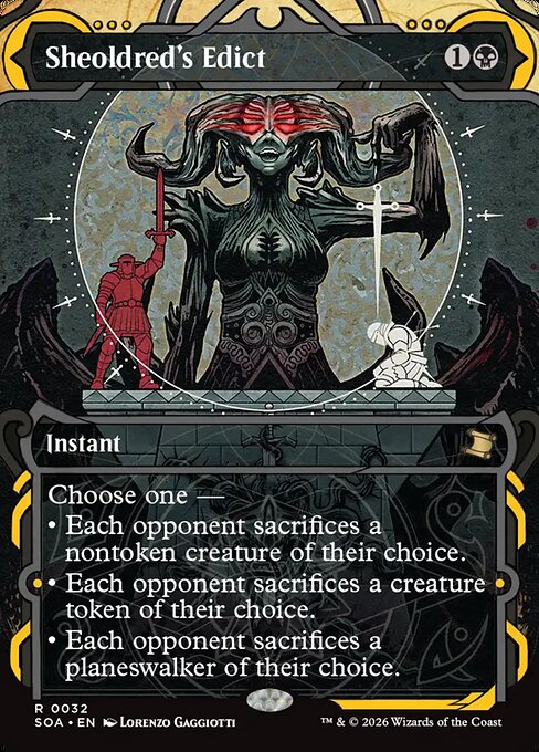 Sheoldred's Edict highlighted card art