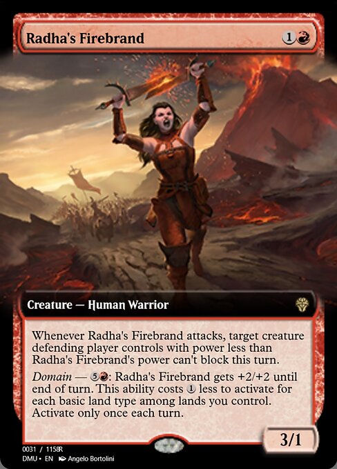 Radha's Firebrand highlighted card art