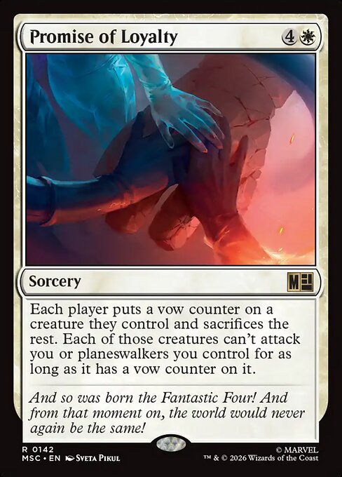 Promise of Loyalty from Marvel Super Heroes Commander