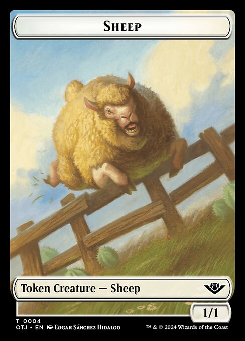 Sheep highlighted card art