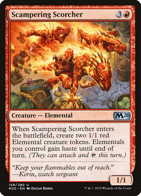 Scampering Scorcher highlighted card art