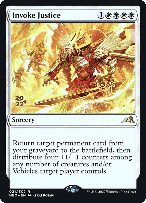 Invoke Justice from Kamigawa: Neon Dynasty Promos