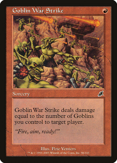 Goblin War Strike highlighted card art