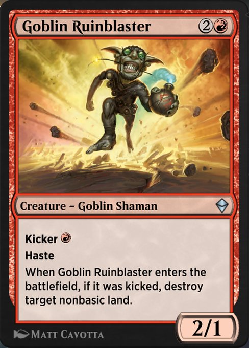 Goblin Ruinblaster highlighted card art