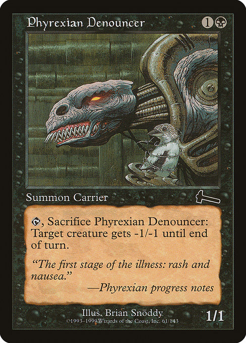Phyrexian Denouncer from Urza's Legacy