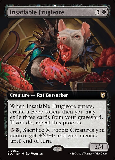 Insatiable Frugivore from Bloomburrow Commander
