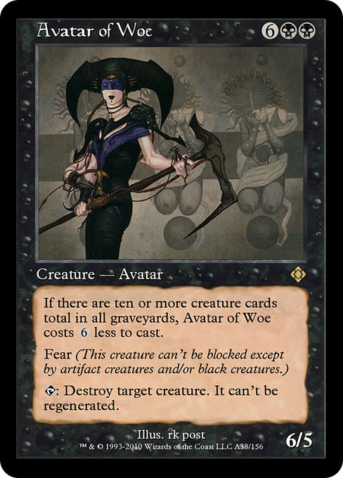 Avatar of Woe from Magic Online Theme Decks