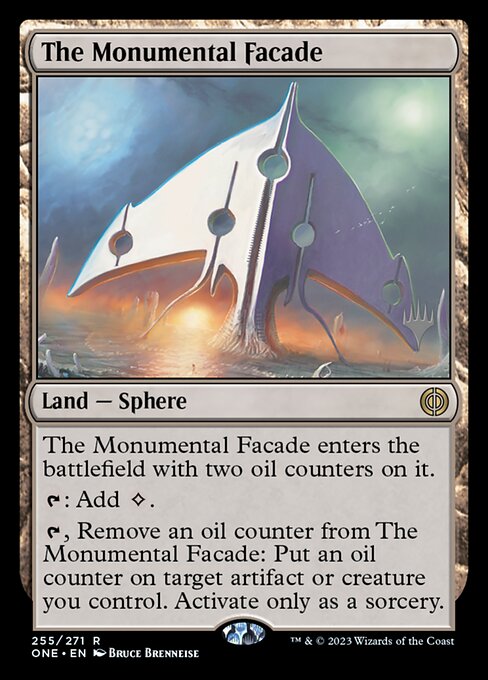 The Monumental Facade from Phyrexia: All Will Be One Promos