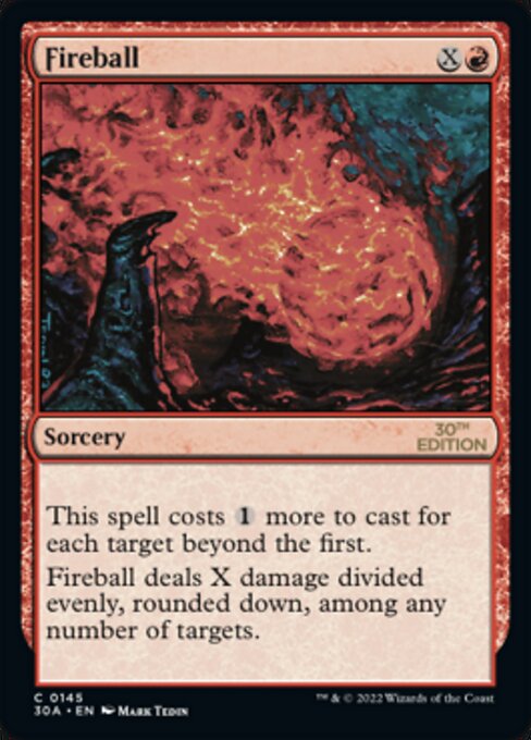 Fireball highlighted card art