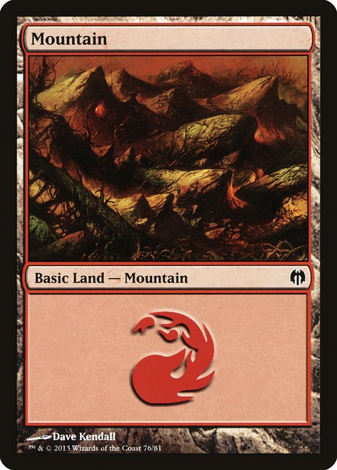 Mountain from Duel Decks: Heroes vs. Monsters