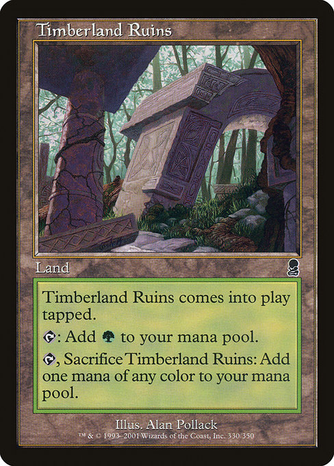 Timberland Ruins highlighted card art