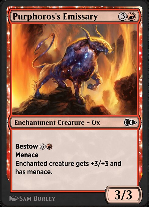 Purphoros's Emissary highlighted card art