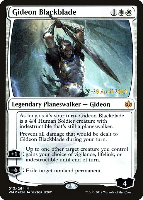 Gideon Blackblade from War of the Spark Promos