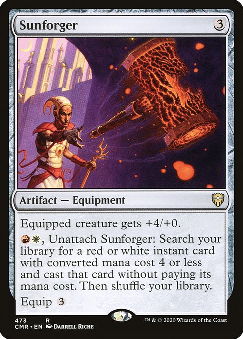 Sunforger highlighted card art